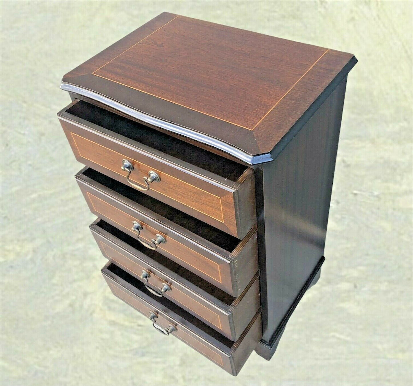 Handsome Pair Of Vintage Mahogany Bedside Chests ( SOLD )