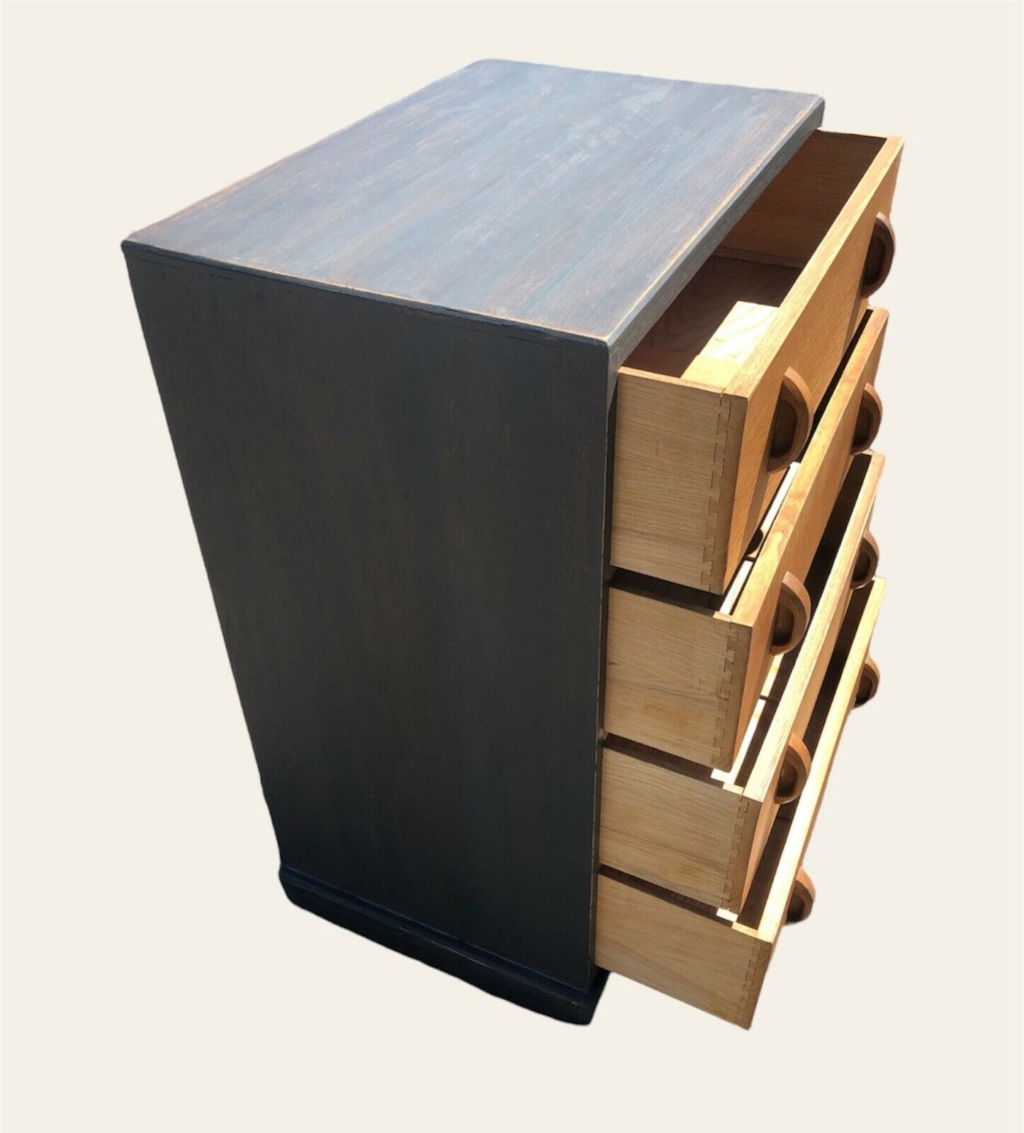 000959....Art Deco Oak Chest Of Drawers (Sold)