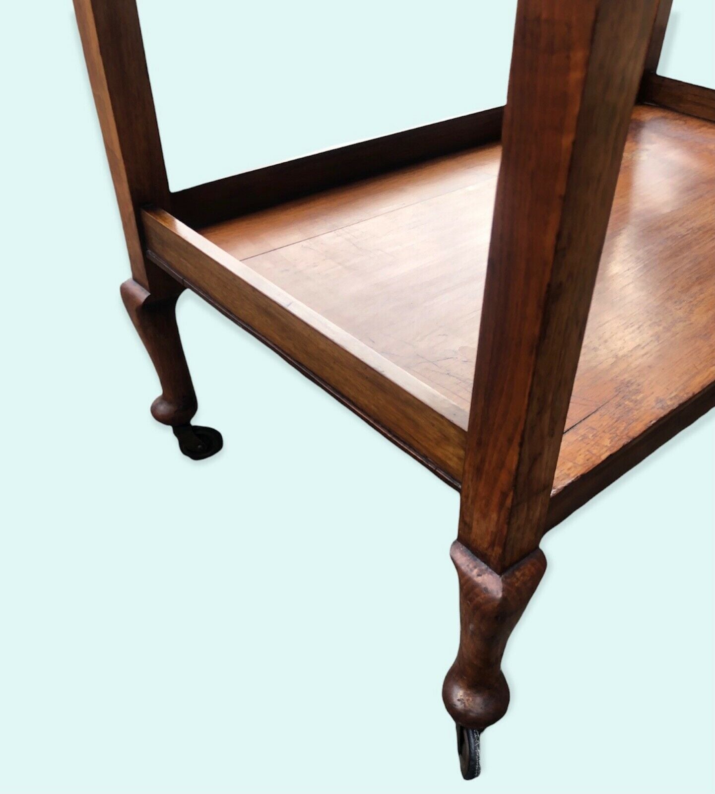 000980.....Vintage Walnut Serving / Drinks Trolley ( sold )