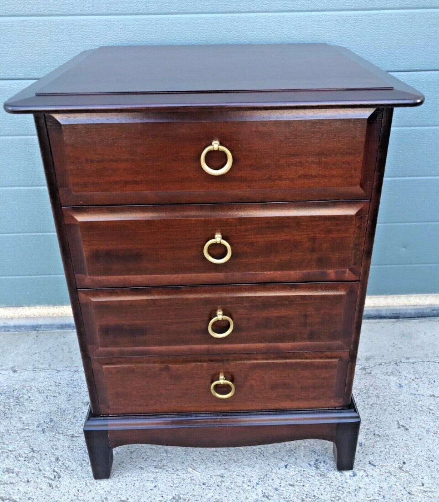 Handsome Pair Of Vintage Stag Bedside Chests / Stag Bedside Tables ( SOLD )