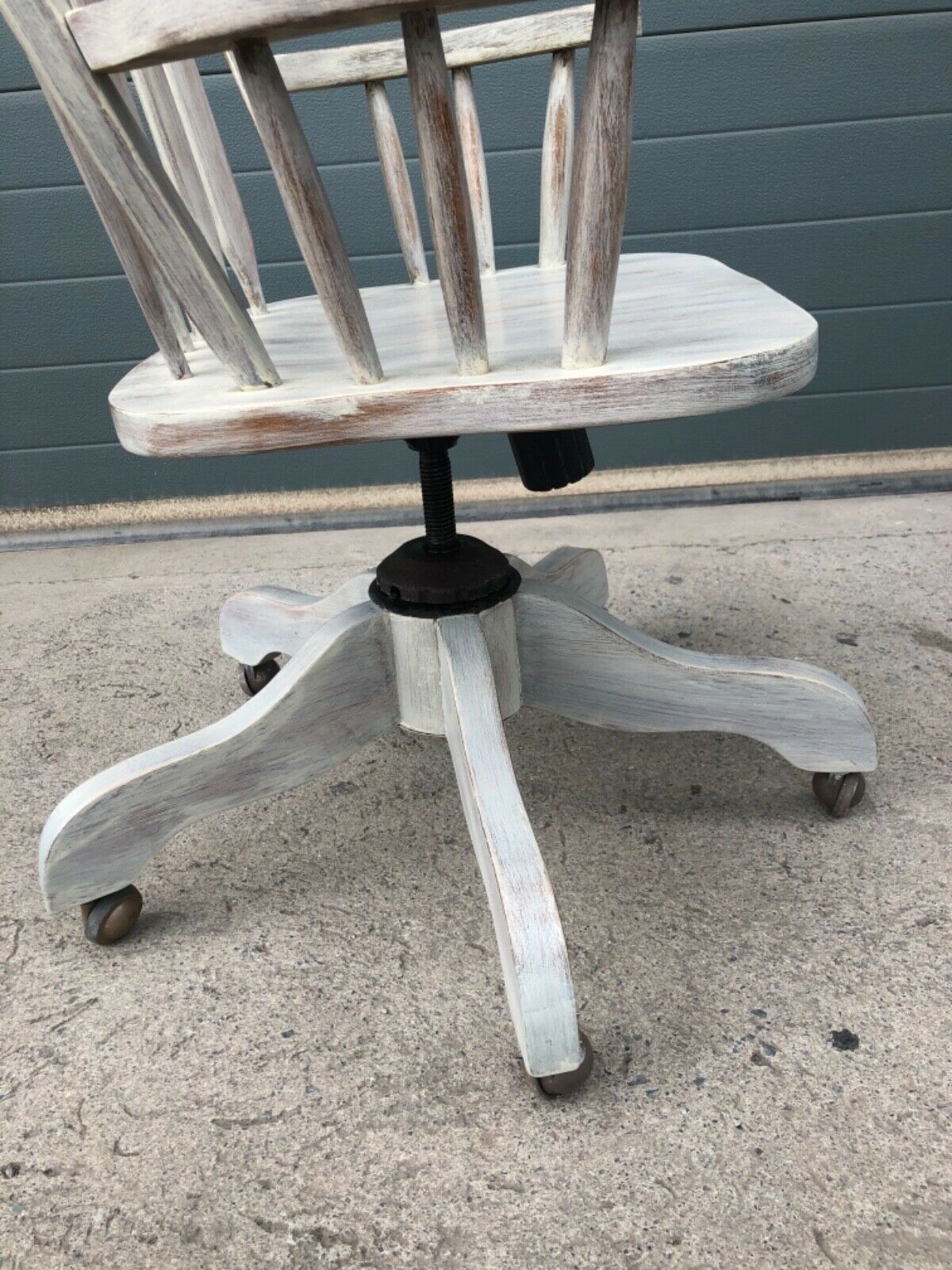 Vintage Refinished Oak Swivel Desk Chair ( SOLD )