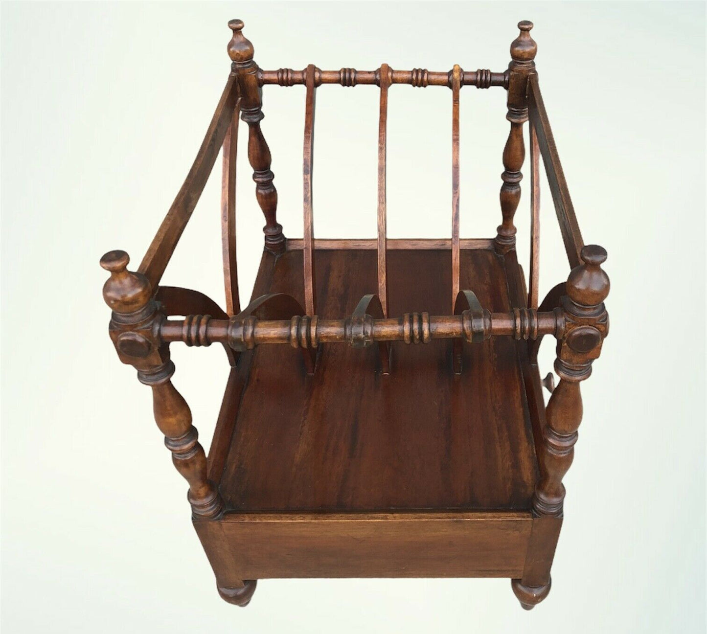 Vintage Reproduction Mahogany Magazine Rack / Canterbury ( SOLD )