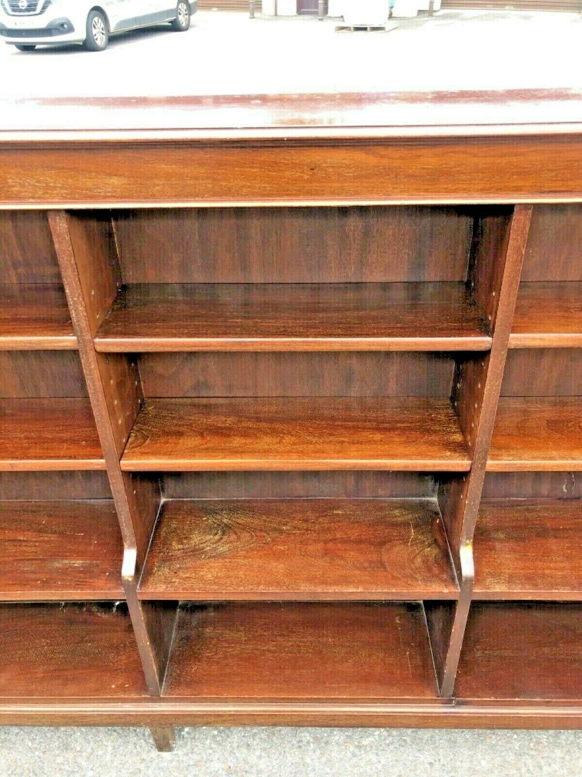 Stunning Vintage Solid Mahogany Long Bookcase ( SOLD )