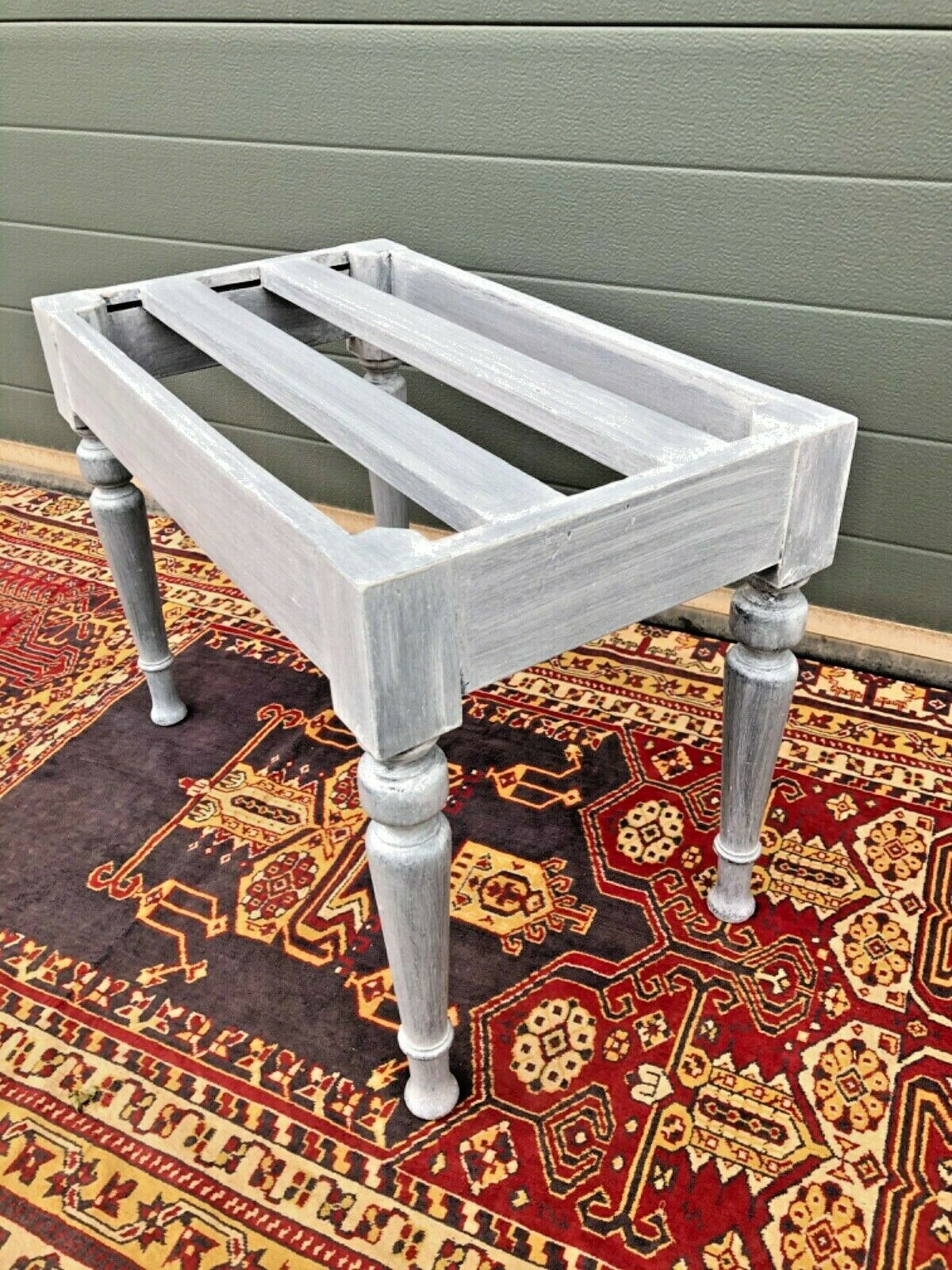Antique Luggage Stand / Refinished Suitcase Rack ( SOLD )