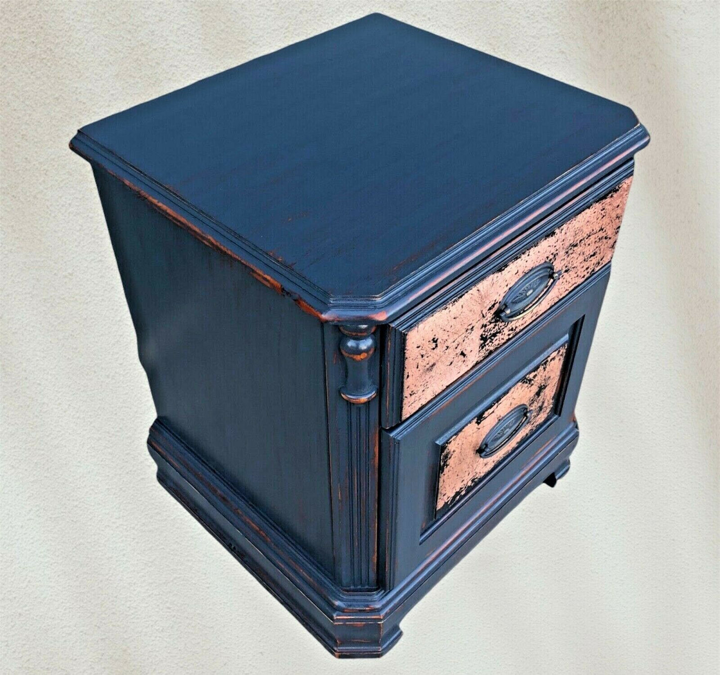 068.....Pair Of Upcycled Bedside Tables