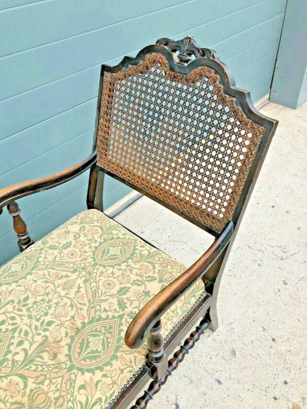 Vintage Jacobean Style Day Bed / Oak Chaise Longue ( SOLD )
