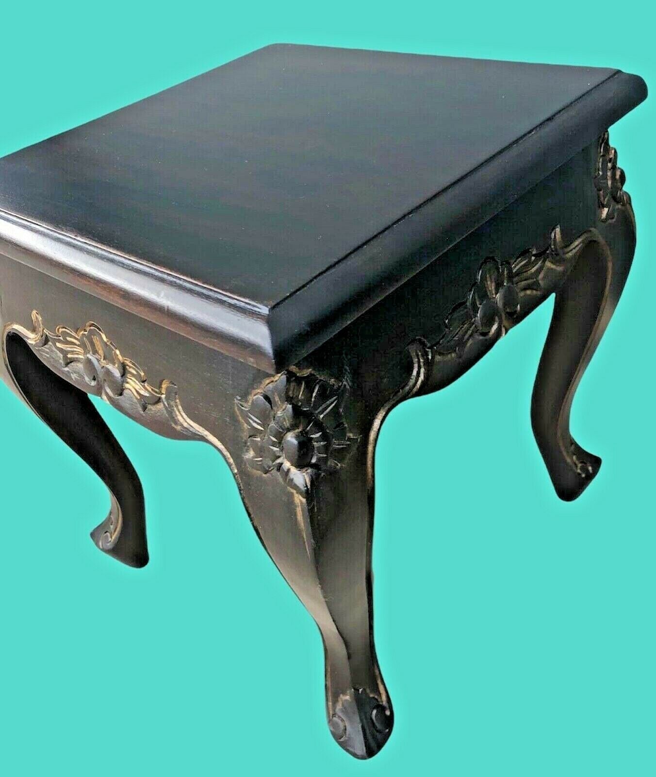002.....Vintage Carved Mahogany Nest Of Tables ( sold )