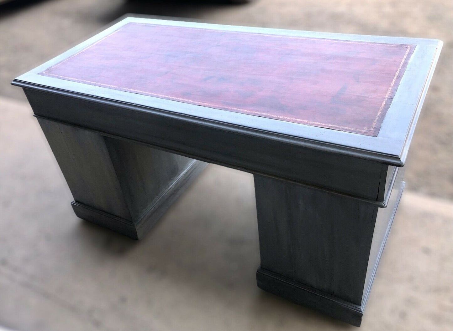 Handsome Vintage Mahogany Pedestal Desk ( SOLD )