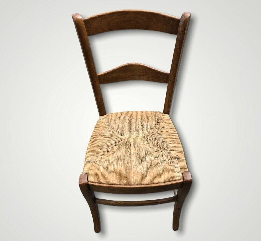 A Set Of Four Vintage Arts And Crafts Style Oak Chairs ( SOLD )