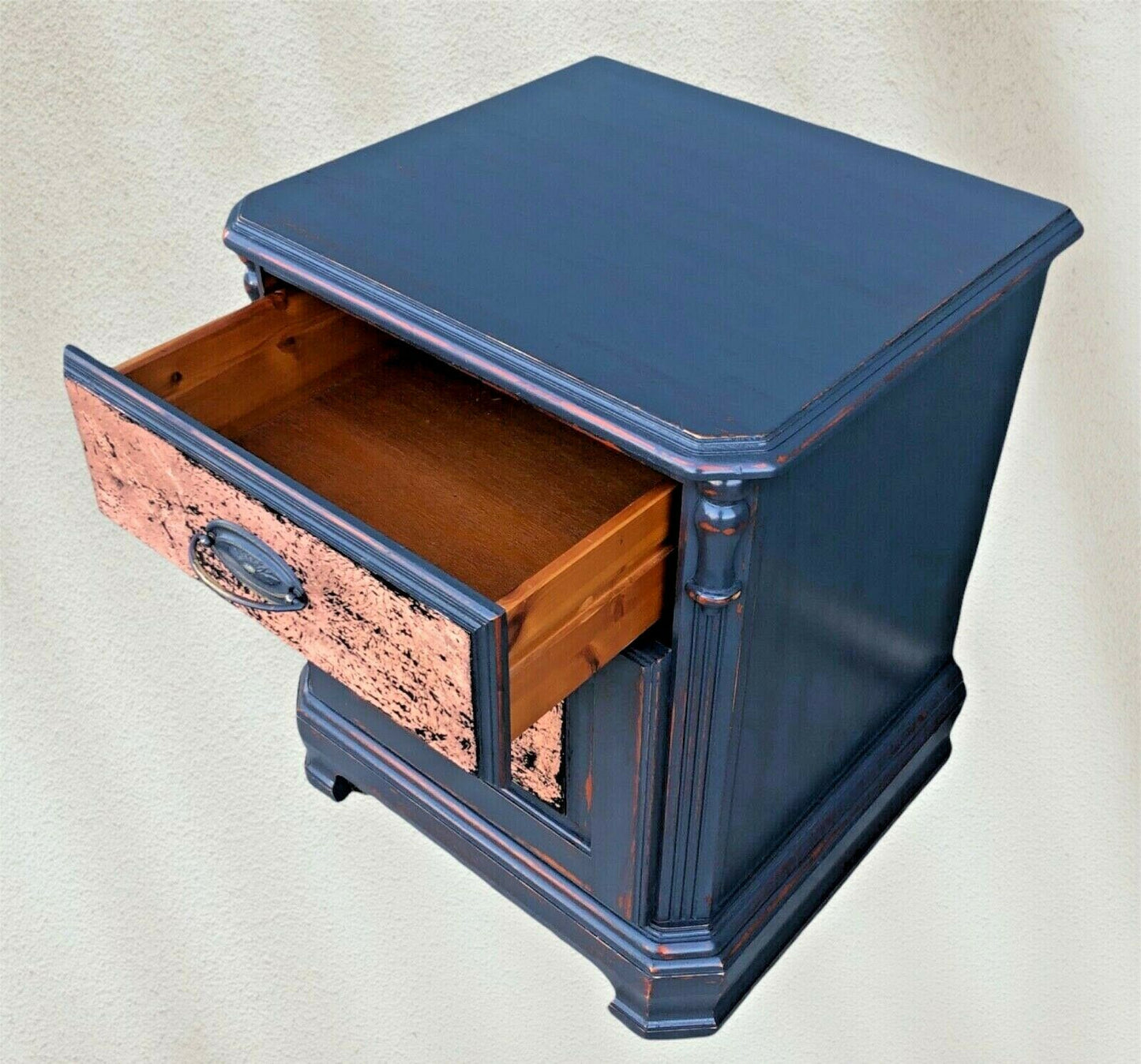 068.....Pair Of Upcycled Bedside Tables