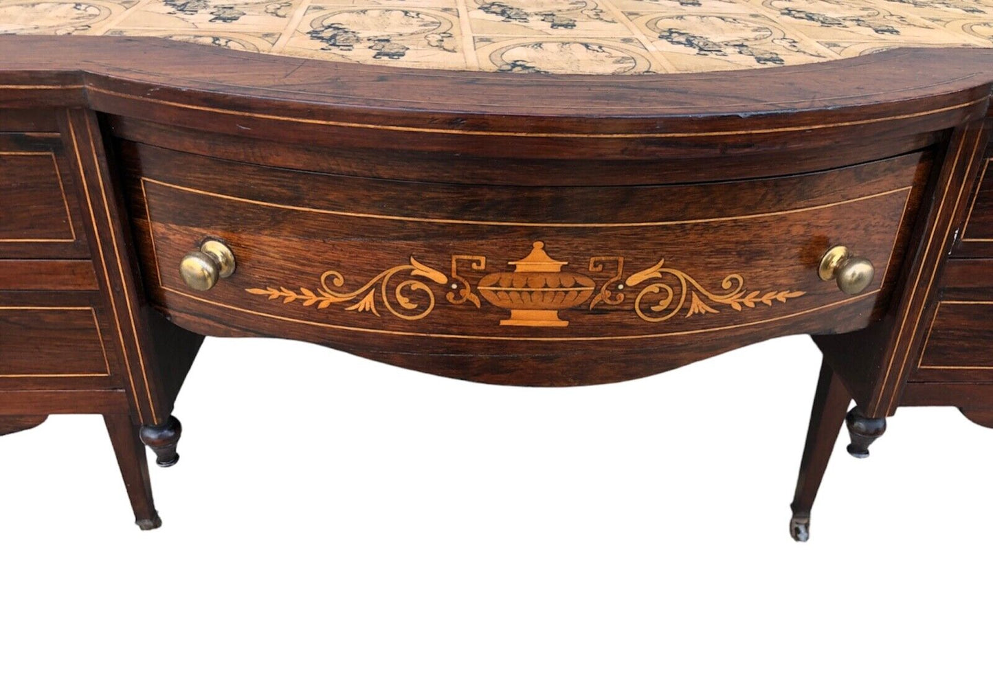 000927....Handsome Antique Rosewood Writing Desk ( sold )