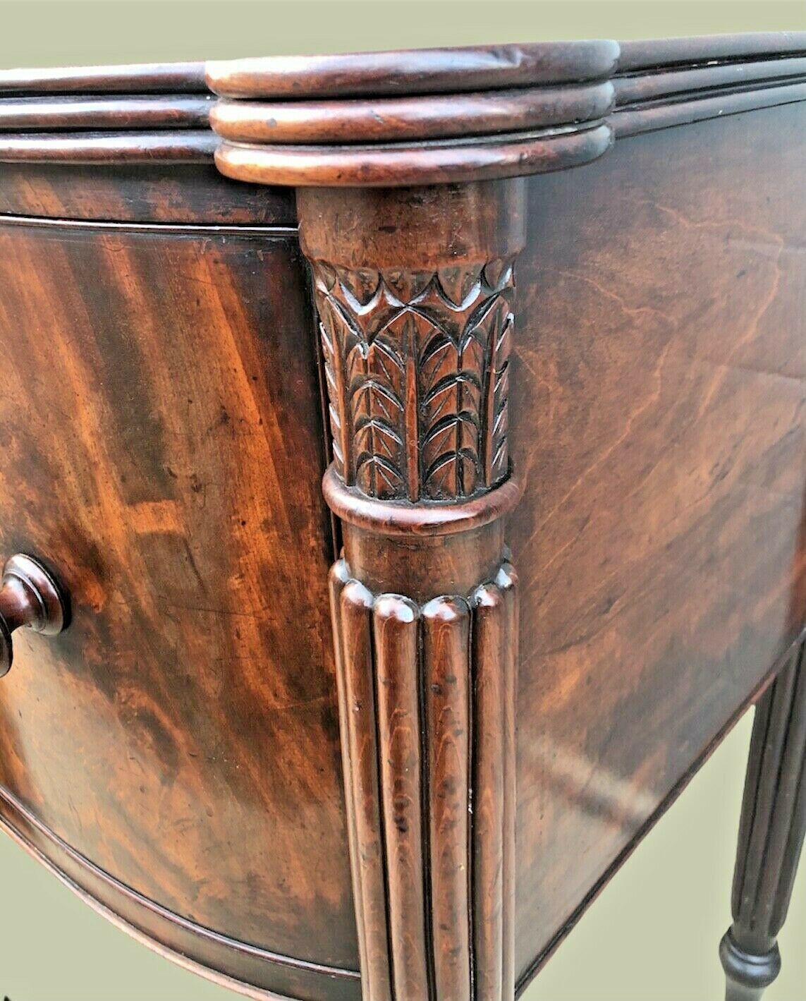 029.....Magnificent William IV Flame Mahogany Sideboard ( sold )