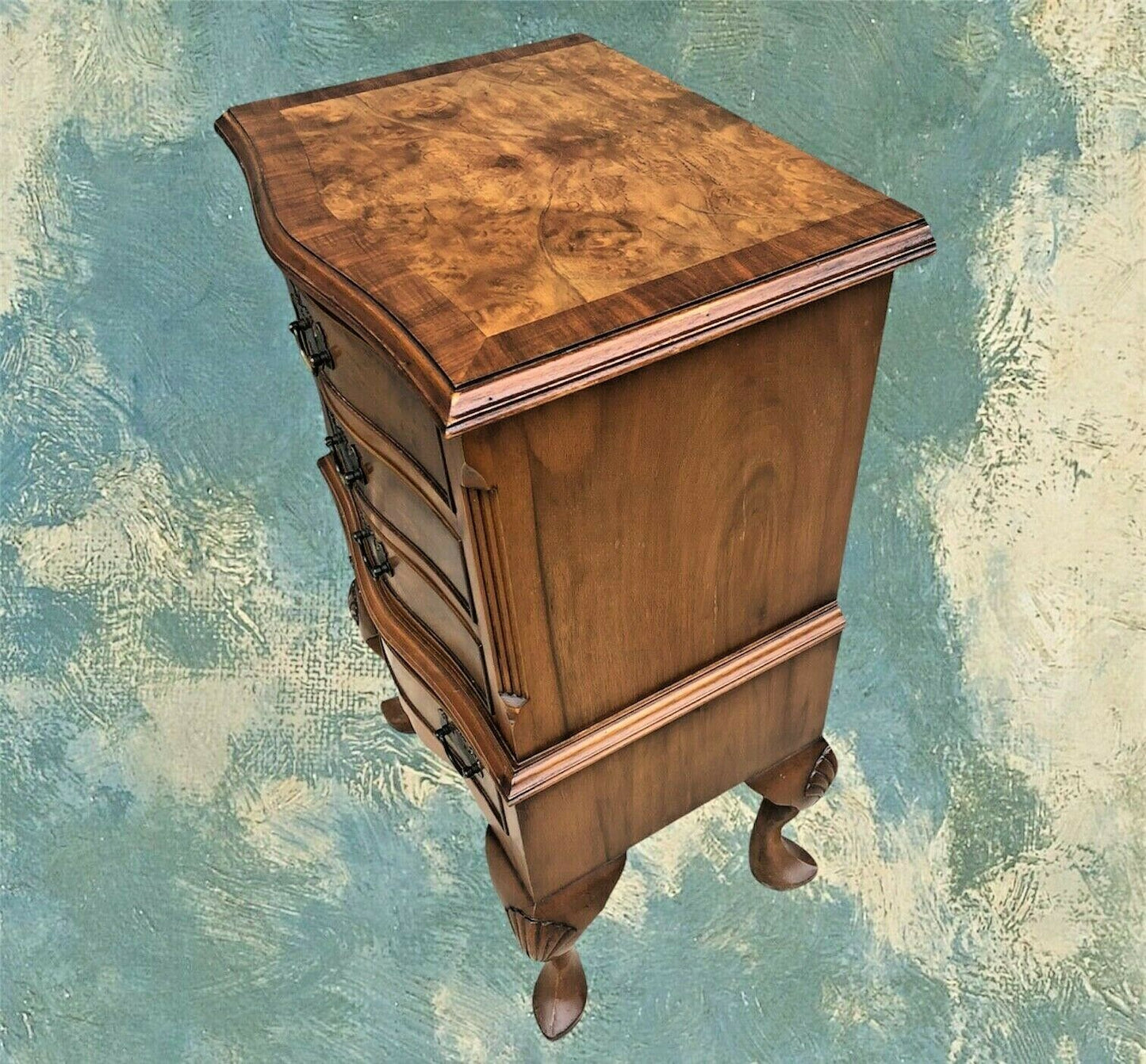 Handsome Vintage Walnut Bedside Chest / Lamp Table ( SOLD )