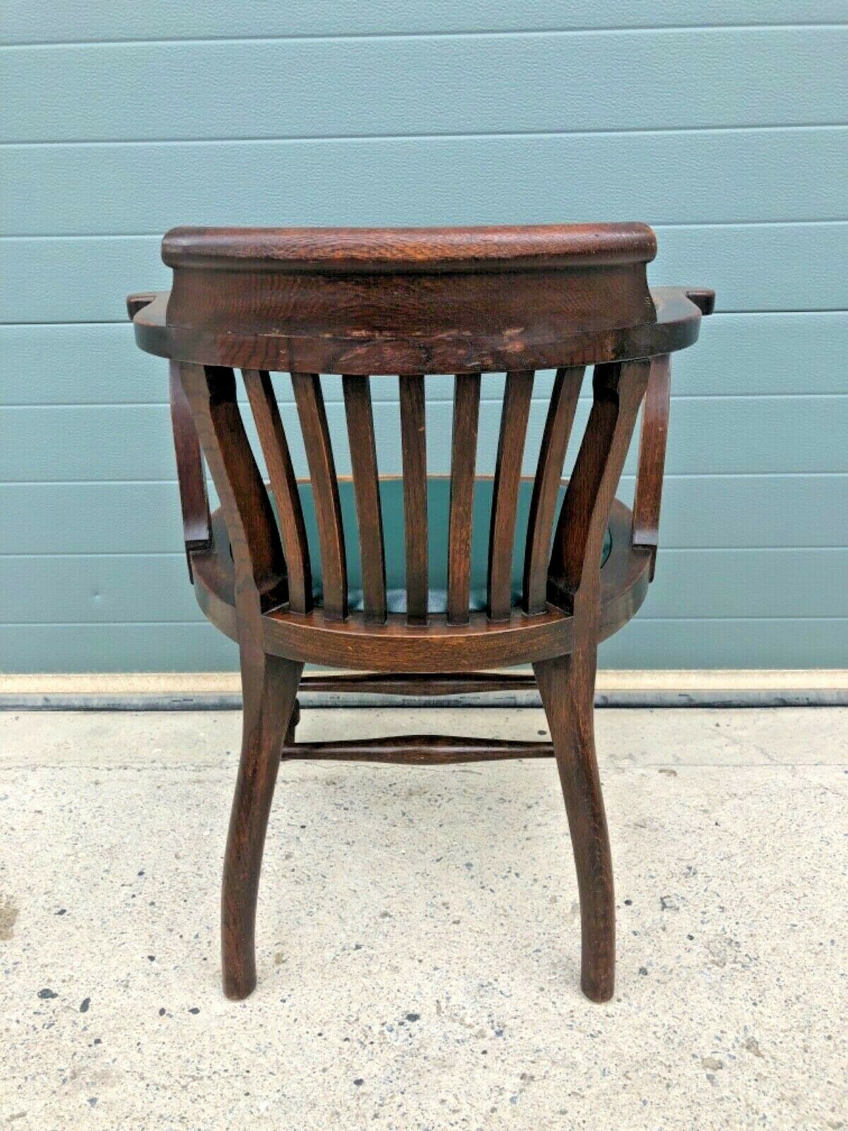 089.....Two Similar Handsome Vintage Desk Chairs