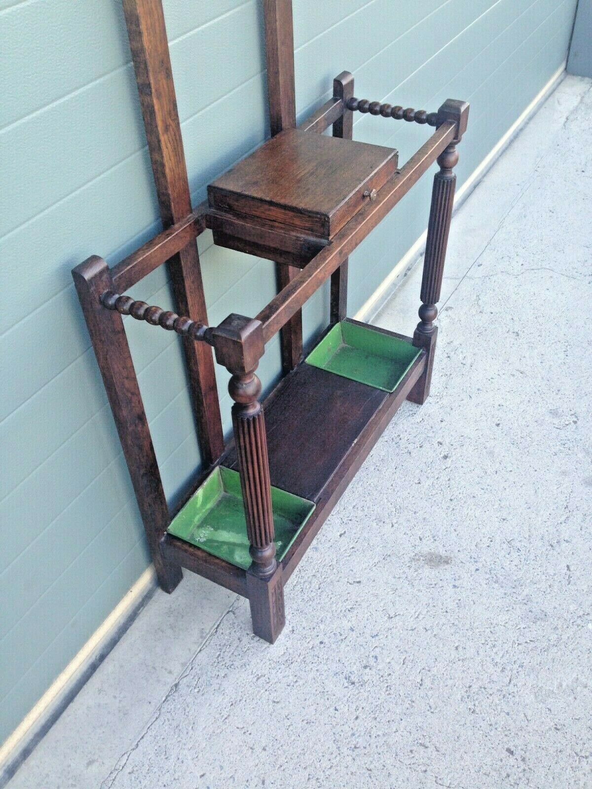 Unique Arts And Crafts Style Hall Stand / Vintage Coat Rack ( SOLD )