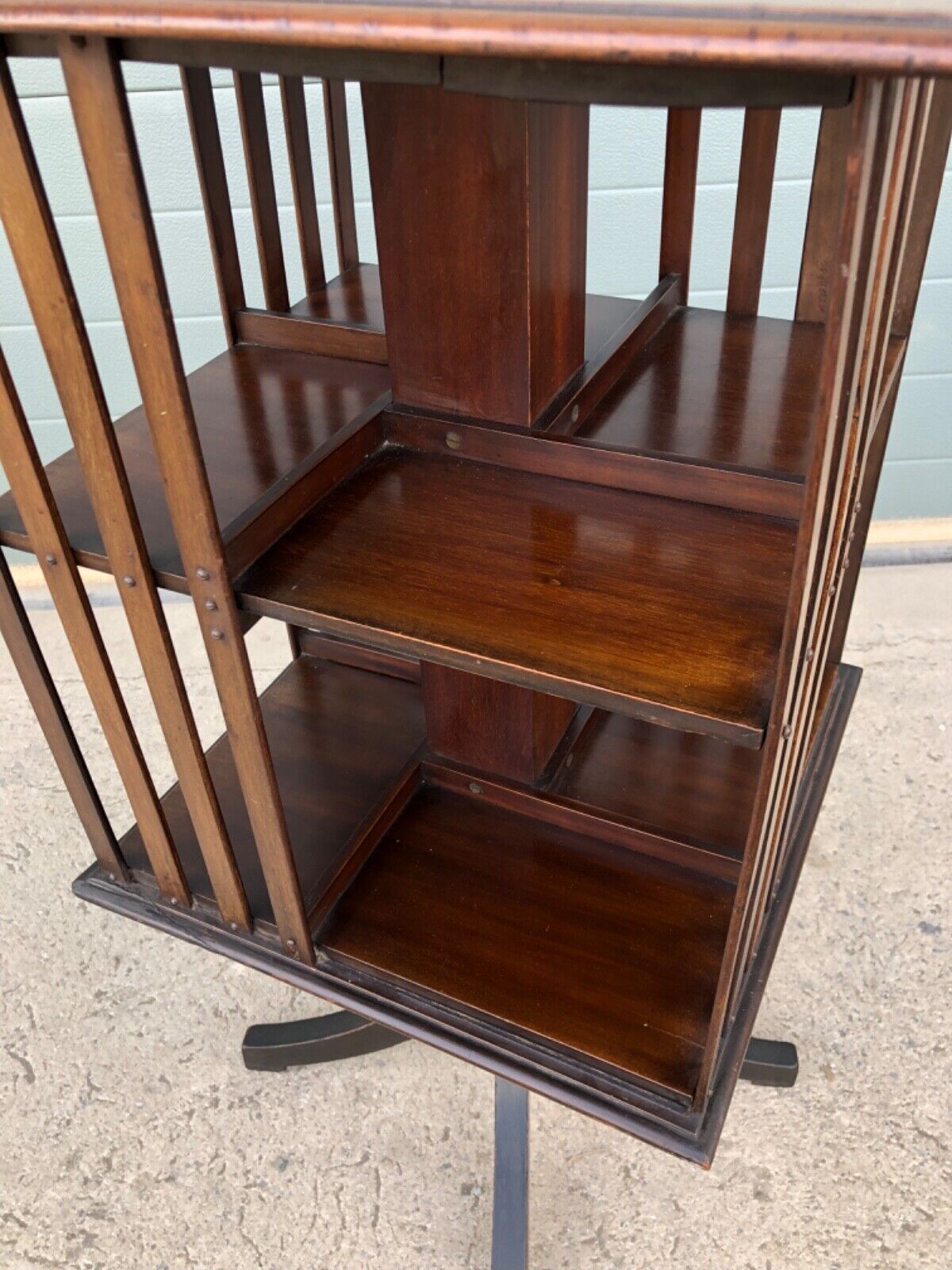 000925....Handsome Vintage Mahogany Revolving Bookcase ( sold )