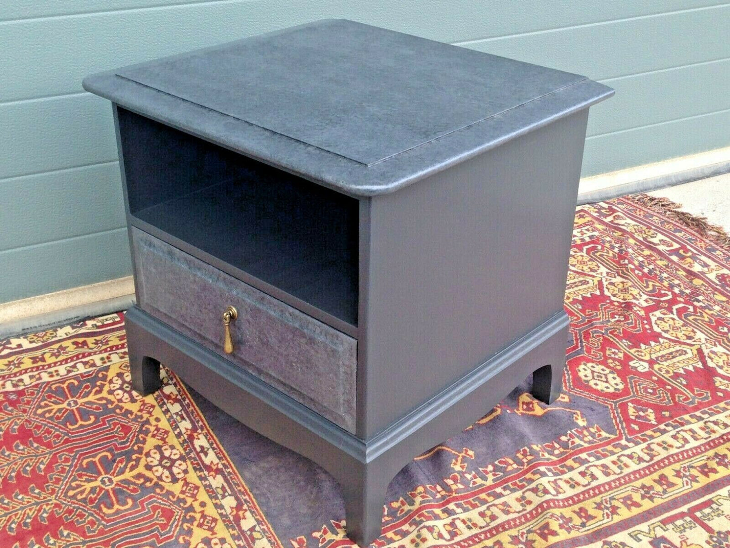 Pair Of Stag Bedside Tables / Refinished Vintage Bedside Cabinets ( SOLD )