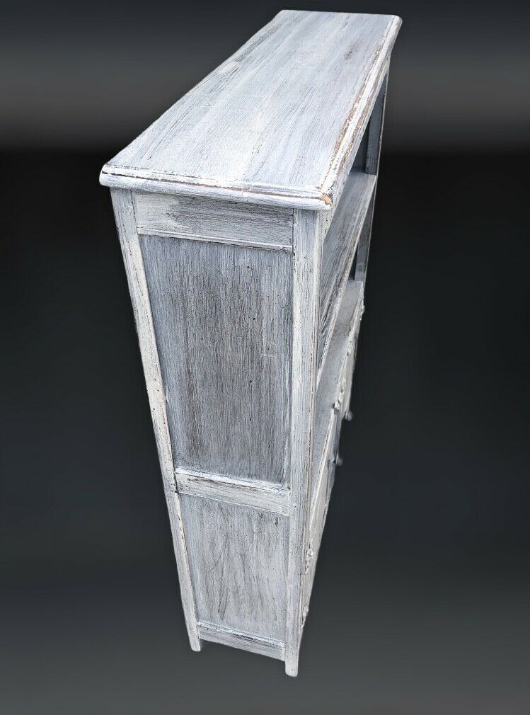 Vintage Carved Oak Bookcase With Cupboards ( SOLD )