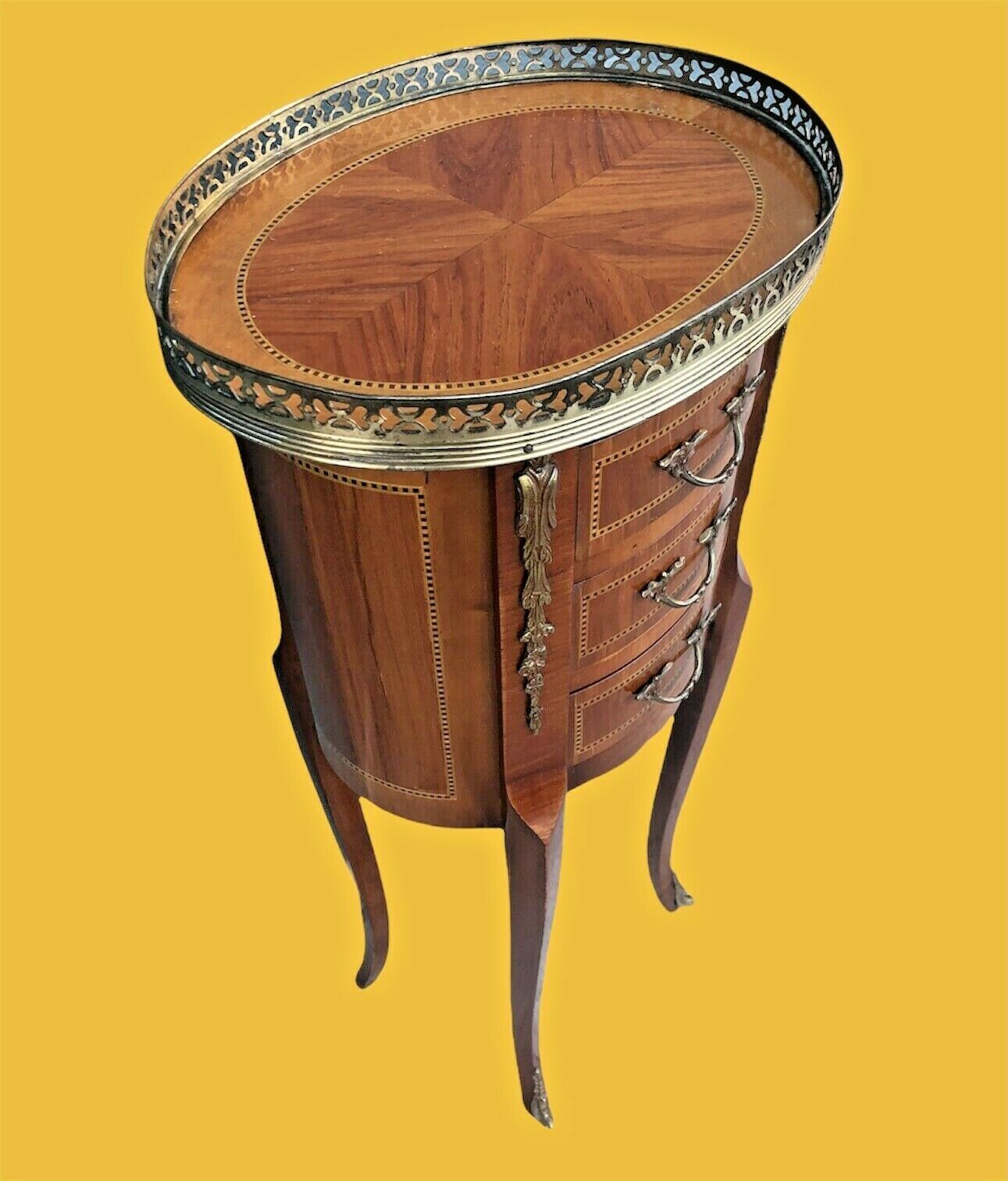 Stunning Pair Of Small Vintage French Lamp Tables / Bedside Tables ( SOLD )