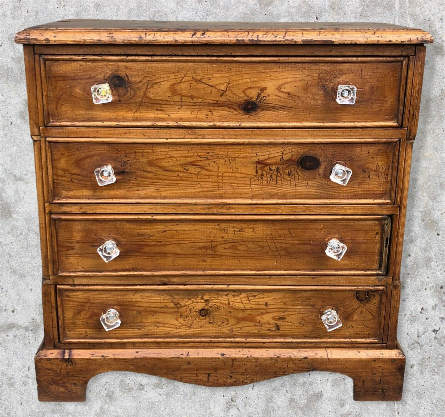 Vintage Pine Bedside Chest / Bedside Table ( SOLD )