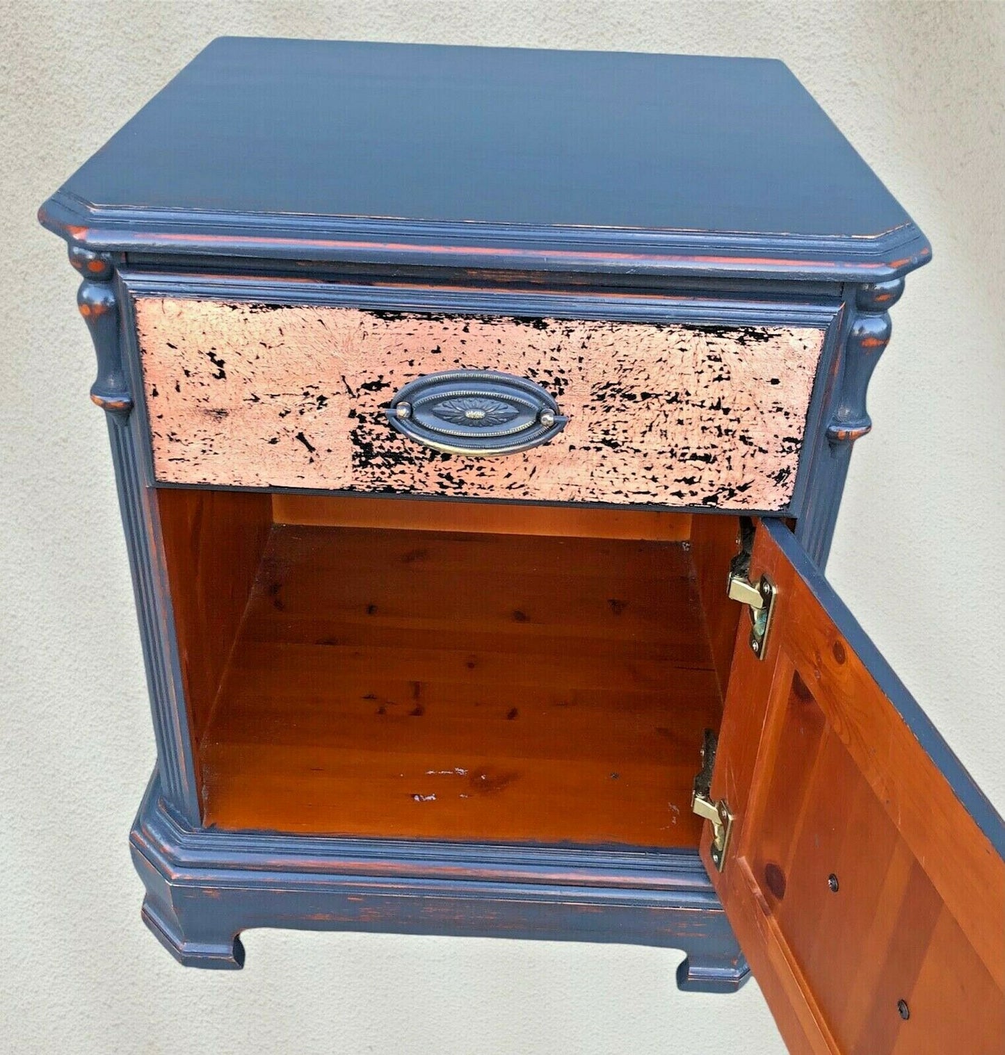 068.....Pair Of Upcycled Bedside Tables