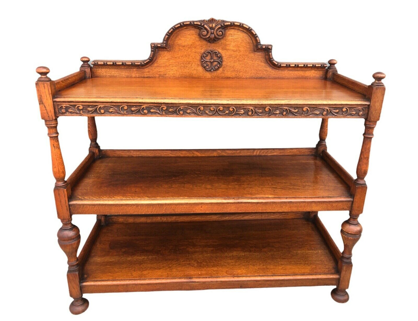 000971.....Stunning Carved Oak Antique Buffet / Sideboard ( sold )