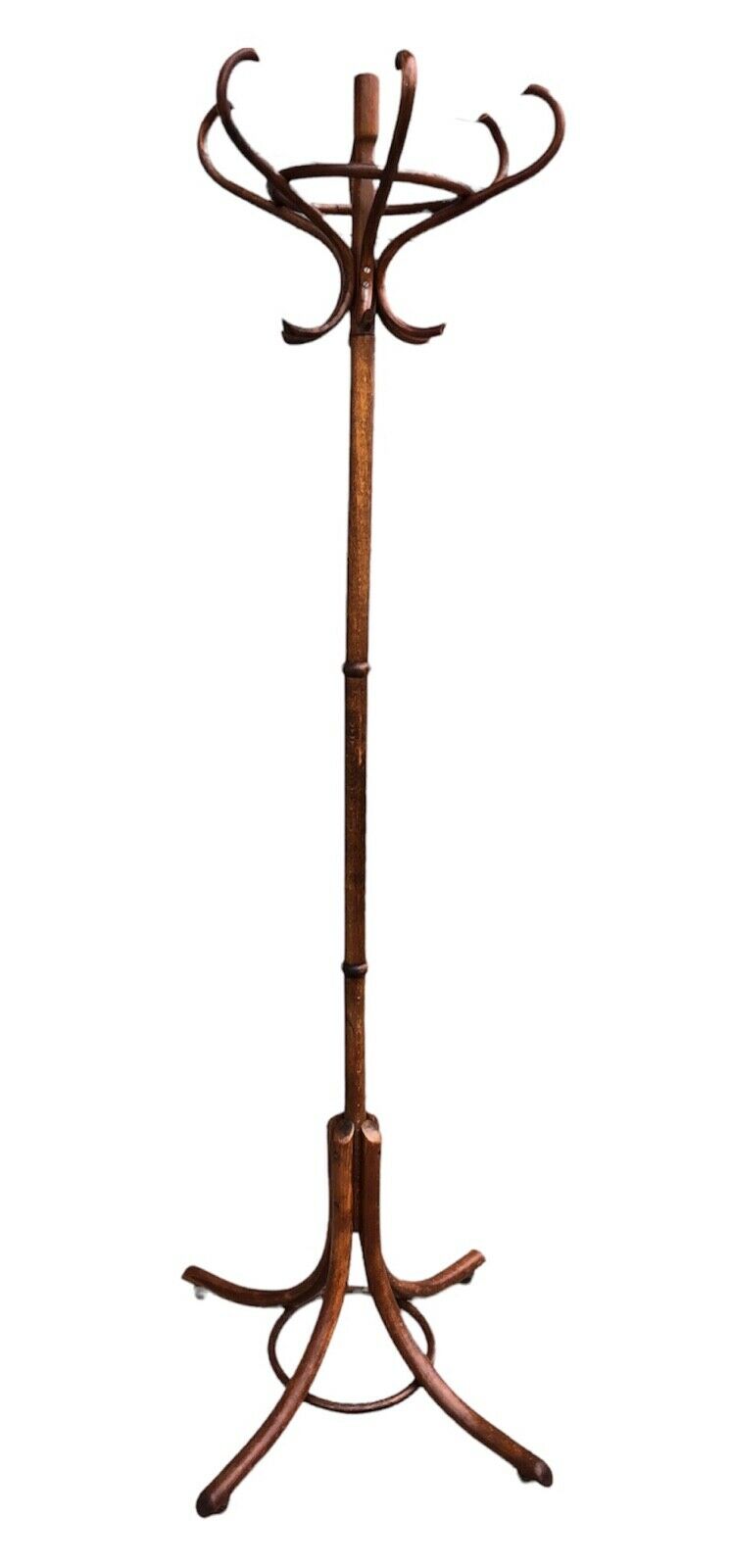 000976.....Handsome Vintage Bentwood Revolving Hat And Coat Stand (sold)