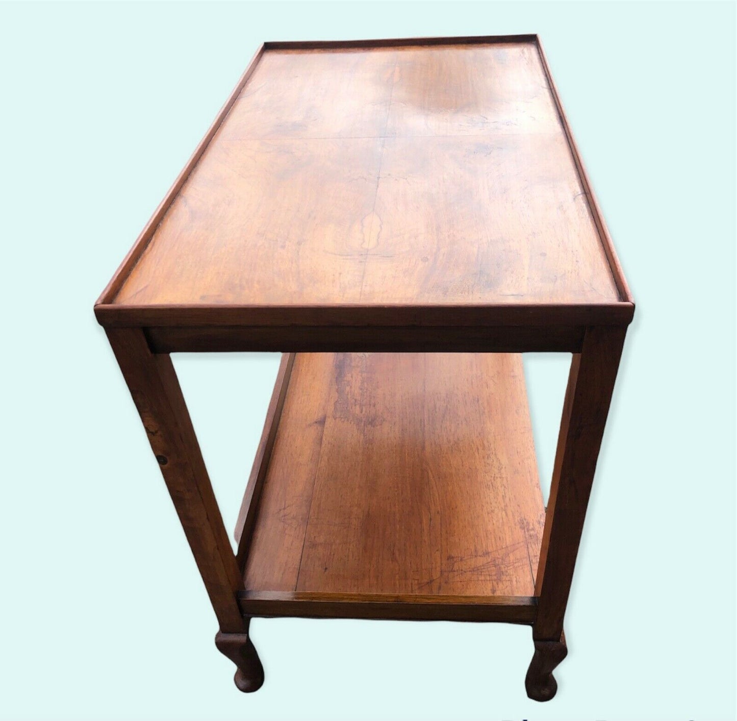 000980.....Vintage Walnut Serving / Drinks Trolley ( sold )