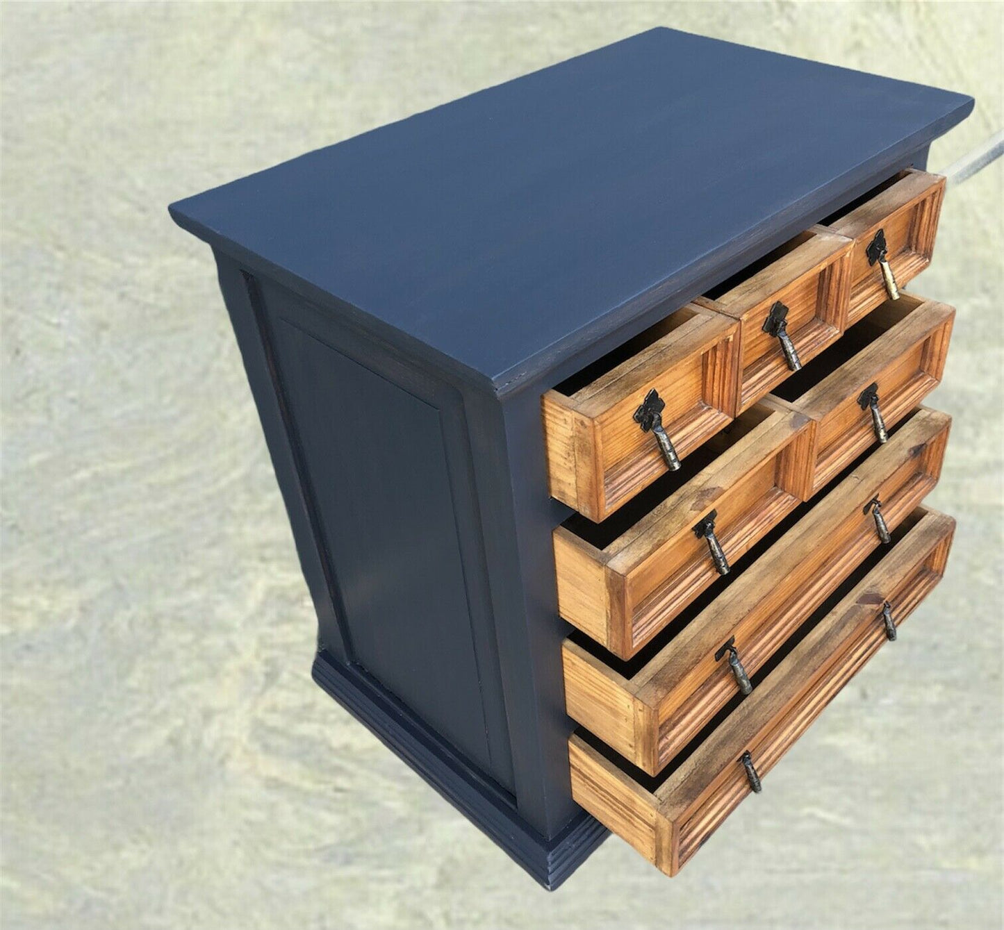 Handsome Pair Of Pine Bedside Chests / Rustic Small Chests ( SOLD )