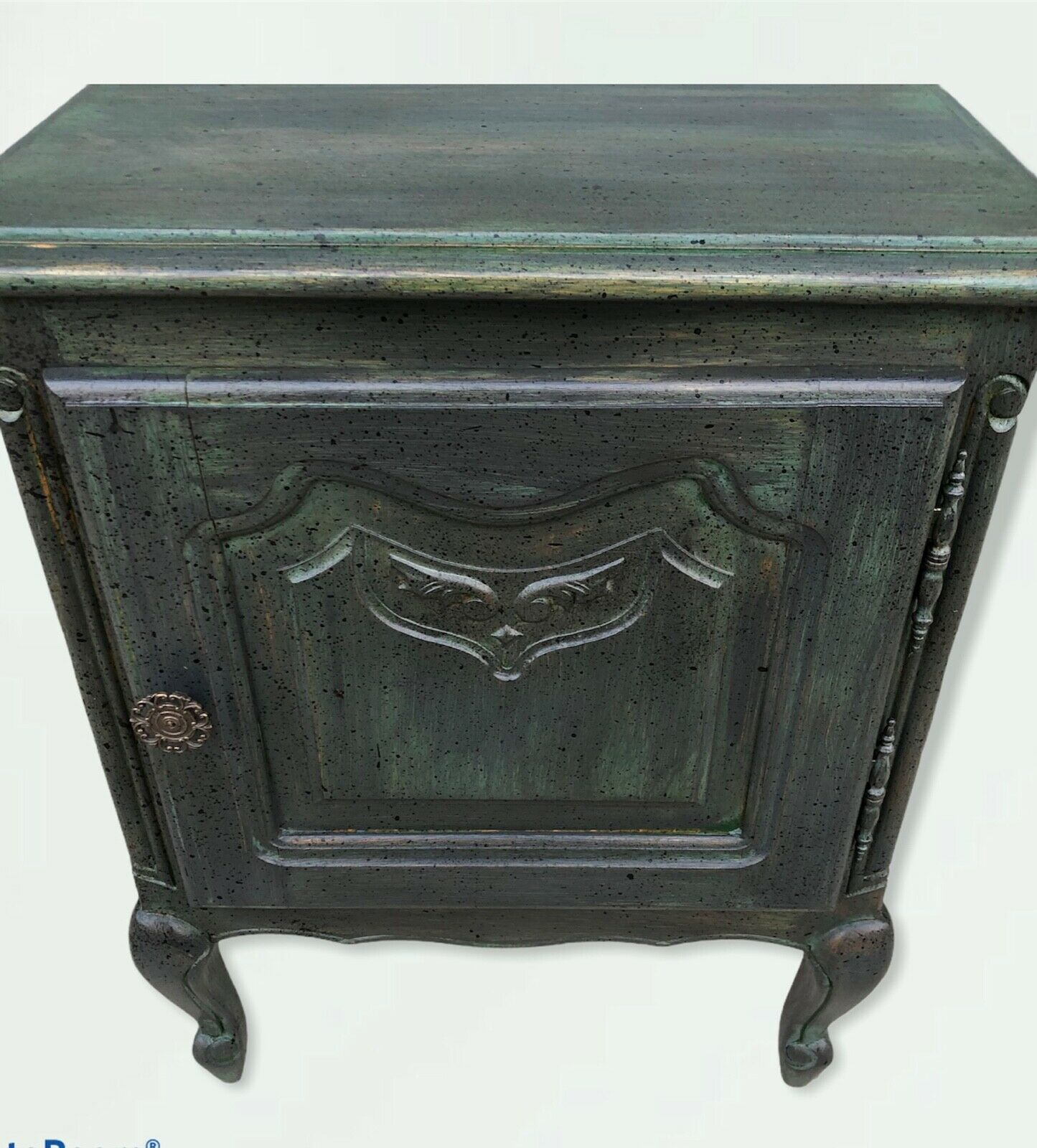 Two Near Identical Bijou French Bedside Tables / Vintage Bedside Cabinets ( SOLD )