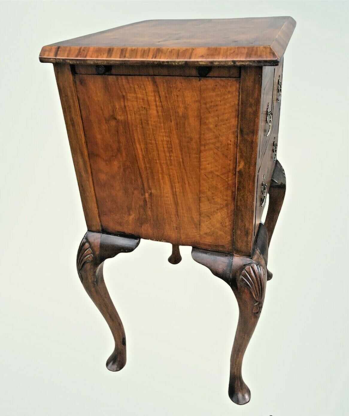 Vintage Figured Walnut Bedside Lamp Table ( SOLD )