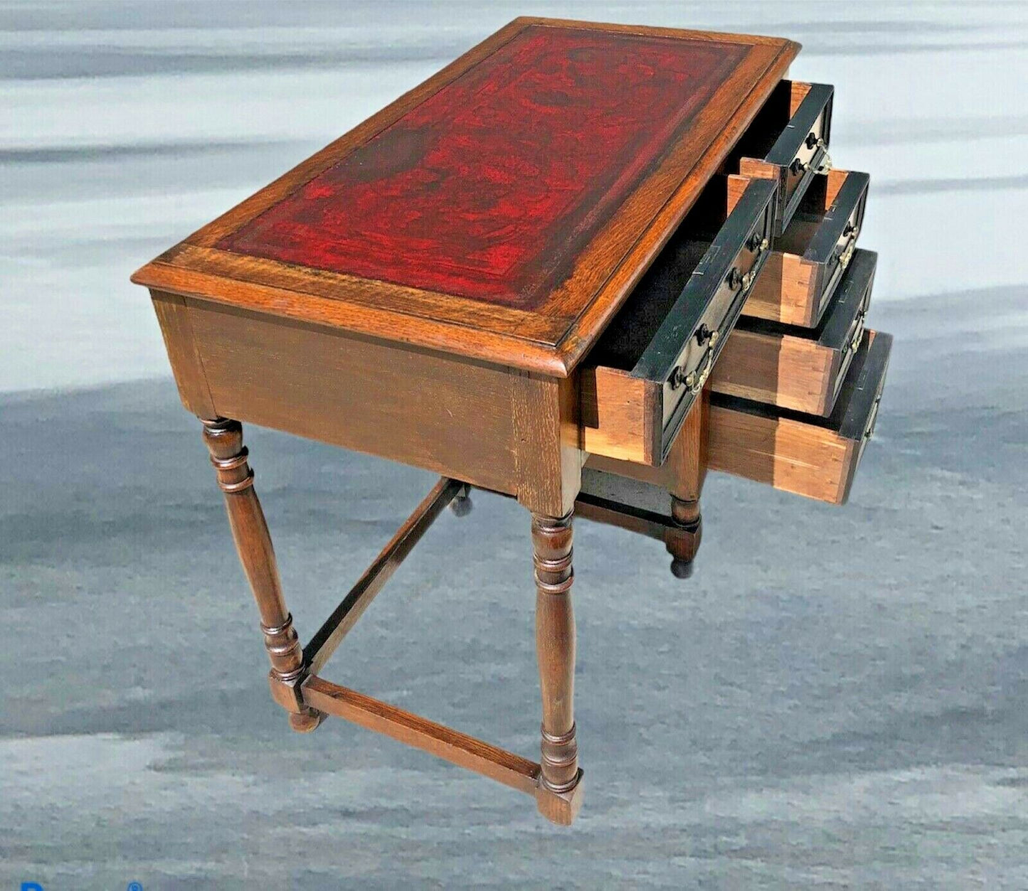 Antique Oak Single Pedestal Desk ( SOLD )