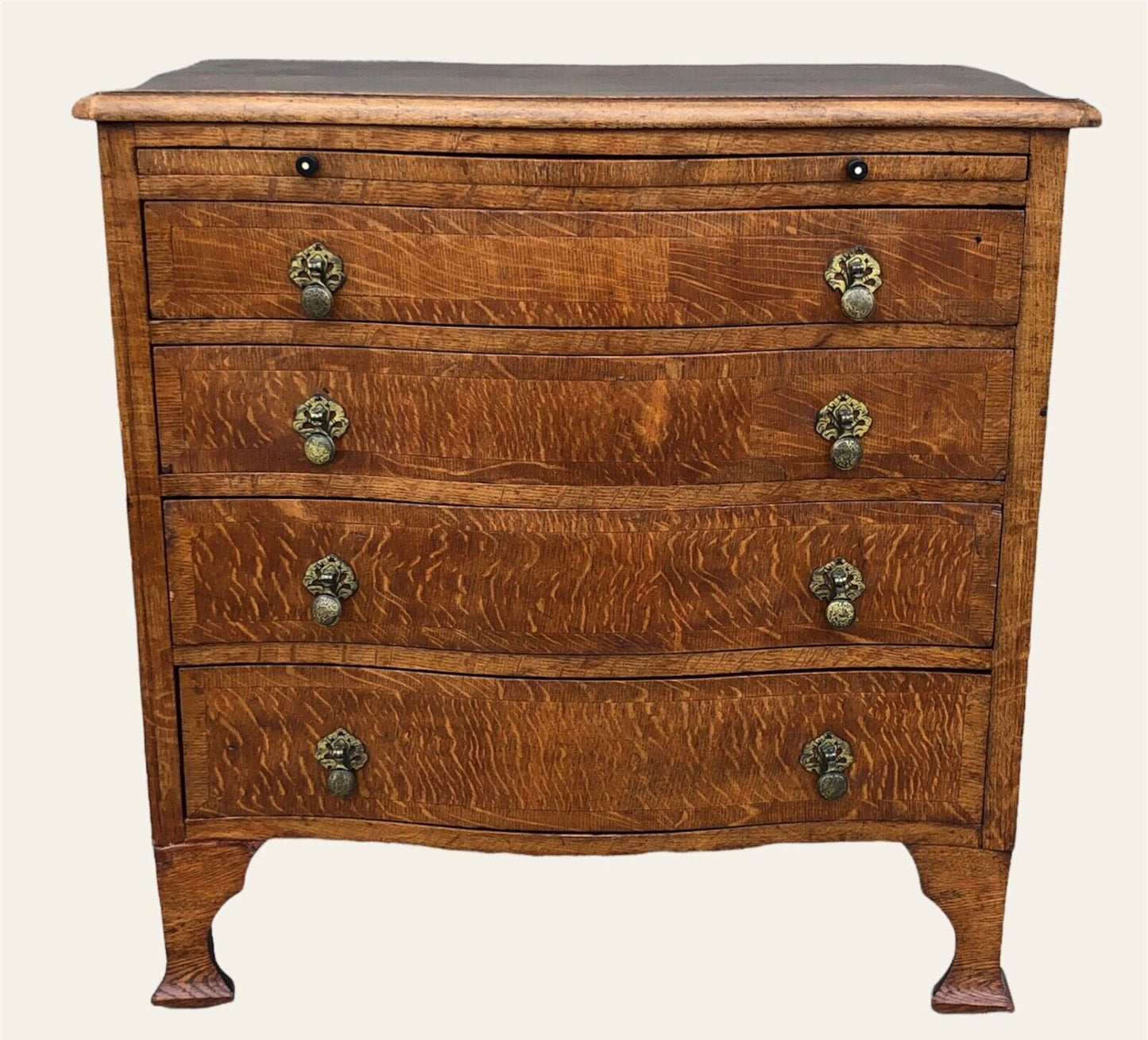000938....Chest Of Drawers - Handsome Vintage Arts And Crafts Style Chest ( sold )