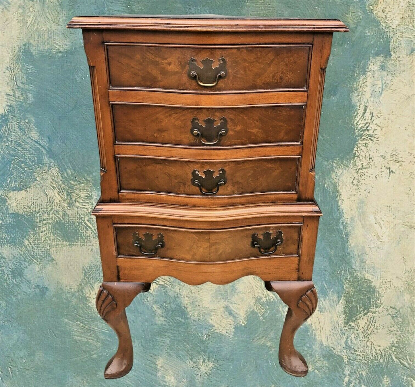 Handsome Vintage Walnut Bedside Chest / Lamp Table ( SOLD )