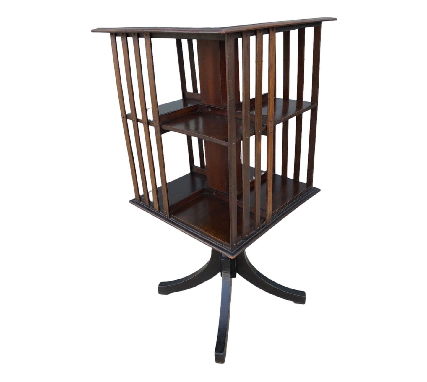 000925....Handsome Vintage Mahogany Revolving Bookcase ( sold )