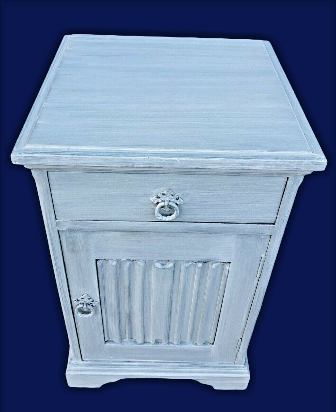 003.....Handsome Vintage Refinished Bedside Cabinet