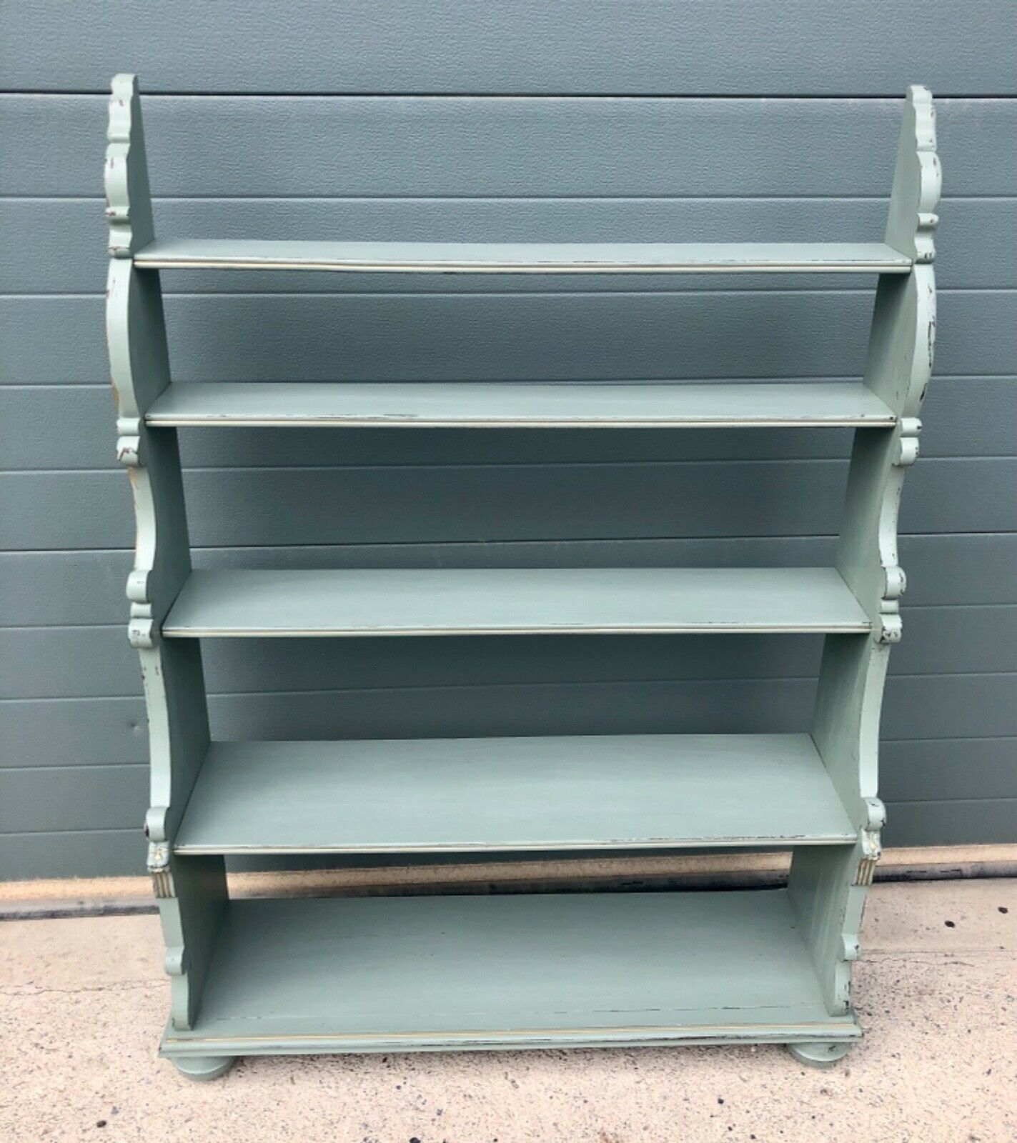 Handsome Vintage Regency Style Carved Bookcase ( SOLD )