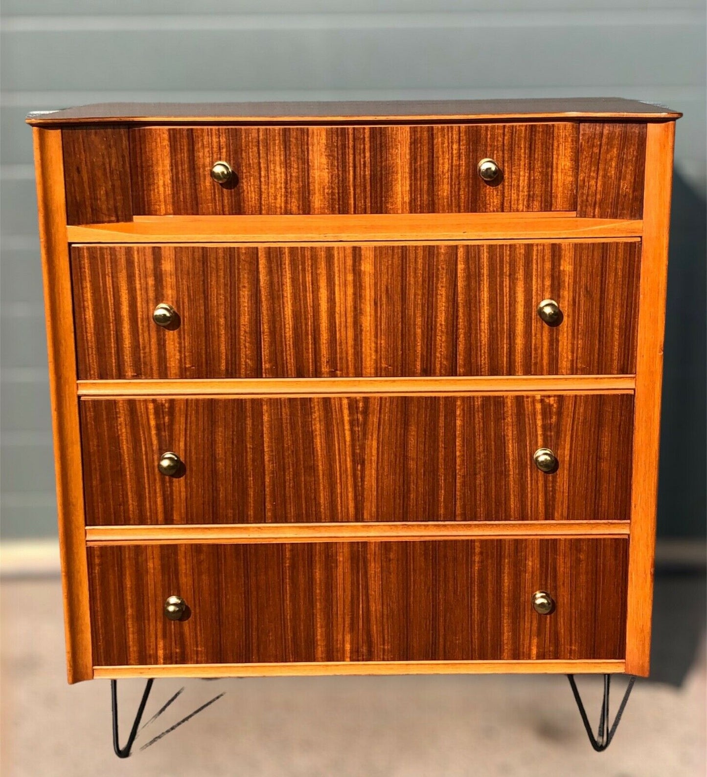 000977.....Stunning 1950'S Retro Tola Wood Chest Of Drawers By Austinsuite ( Sold )
