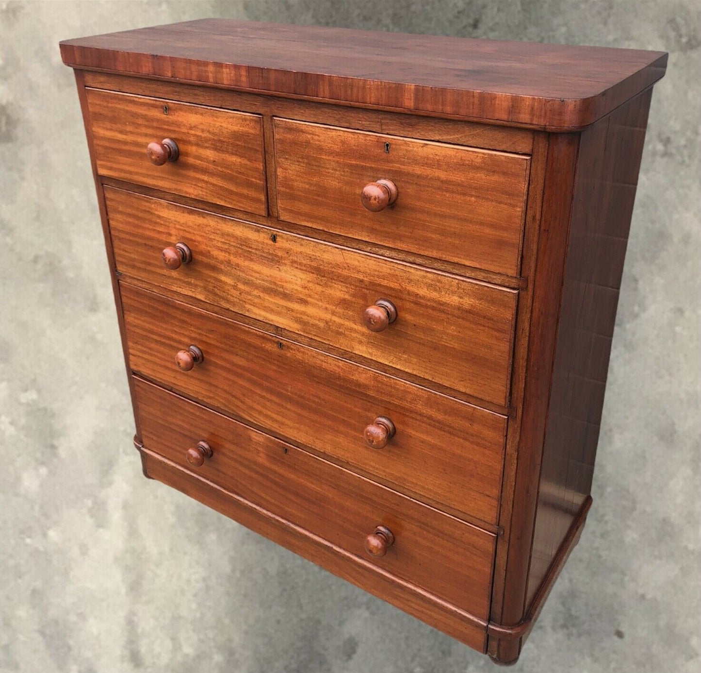 Handsome Antique Mahogany Chest Of Drawers / Large Chest Of Drawers ( SOLD )