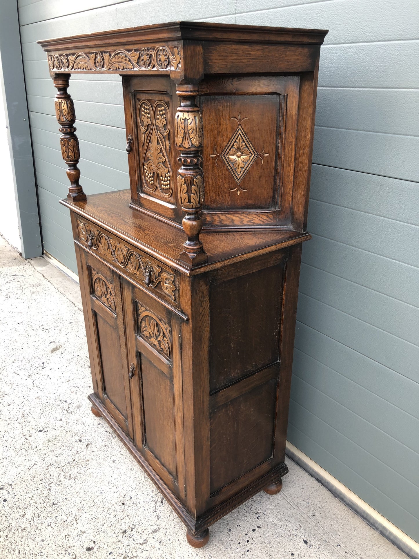 Stunning Carved Oak Sideboard/ Court Cupboard SOLD