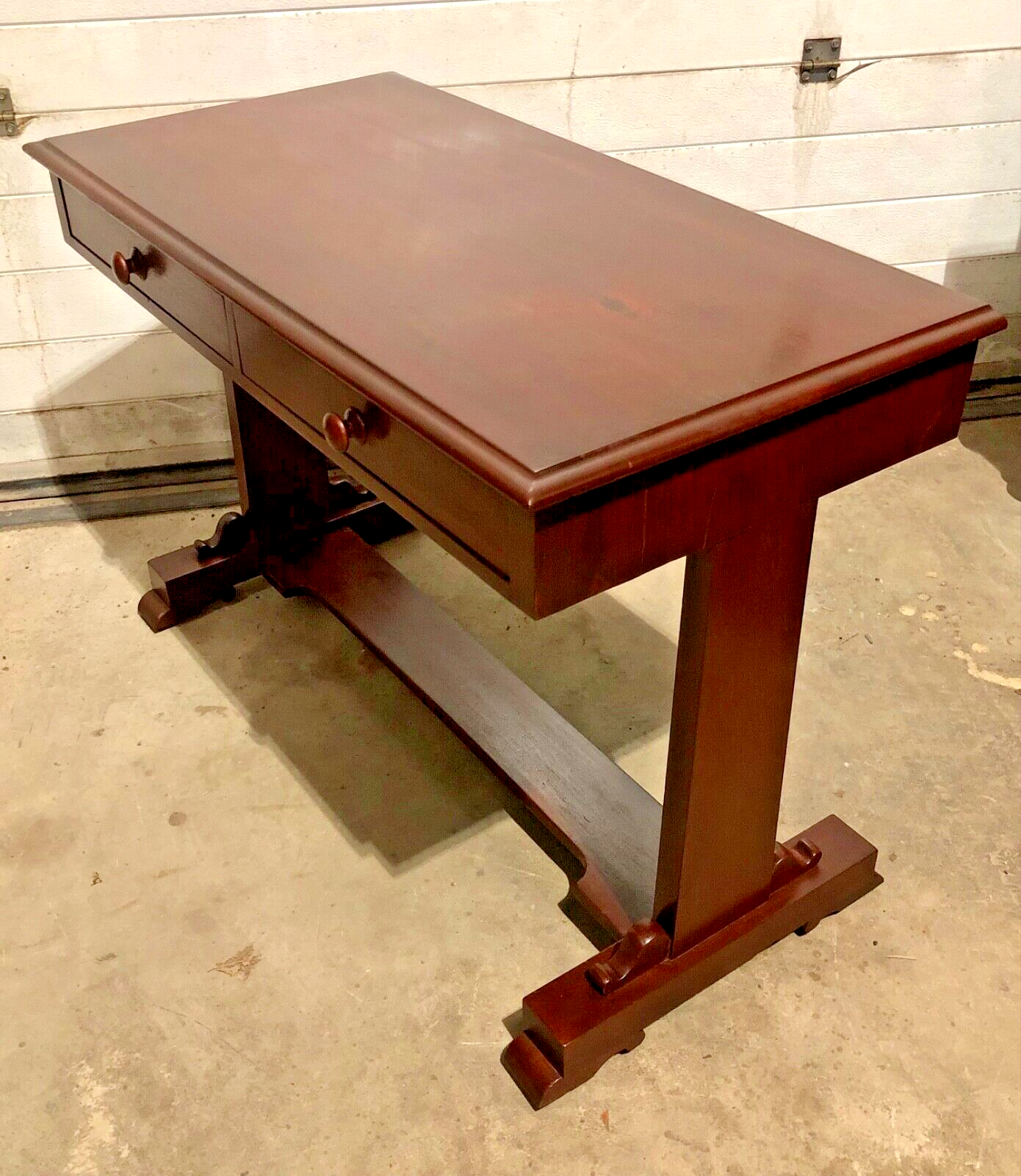 000770....Handsome Antique Mahogany Writing / Side Table