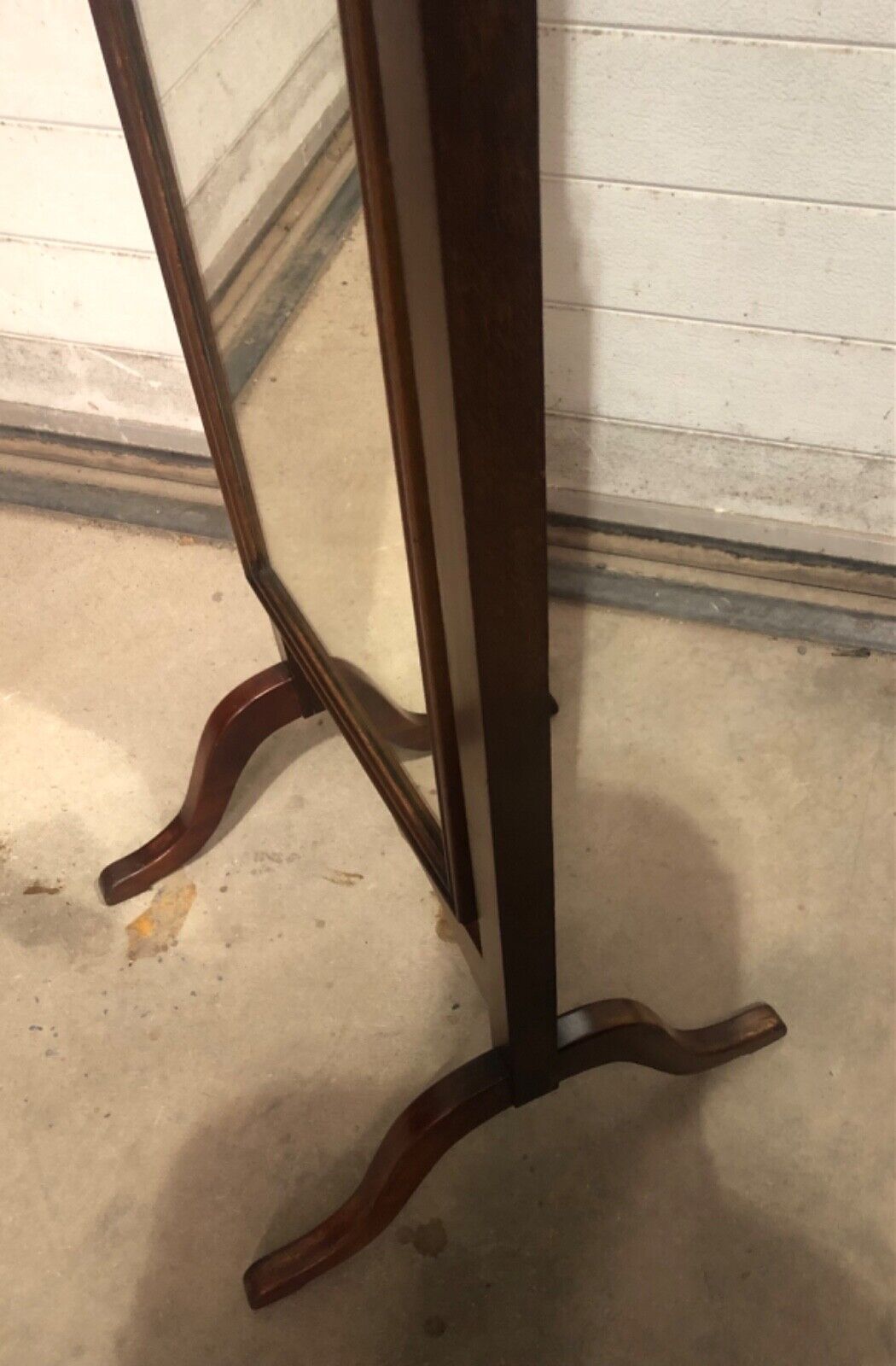 000813....Edwardian Mahogany Cheval Mirror ( sold )