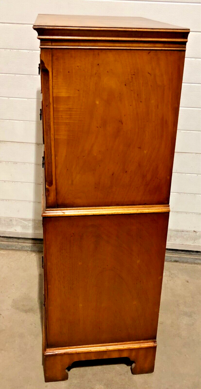 000737....Handsome Vintage Mahogany Tallboy Chest On Chest ( sold )