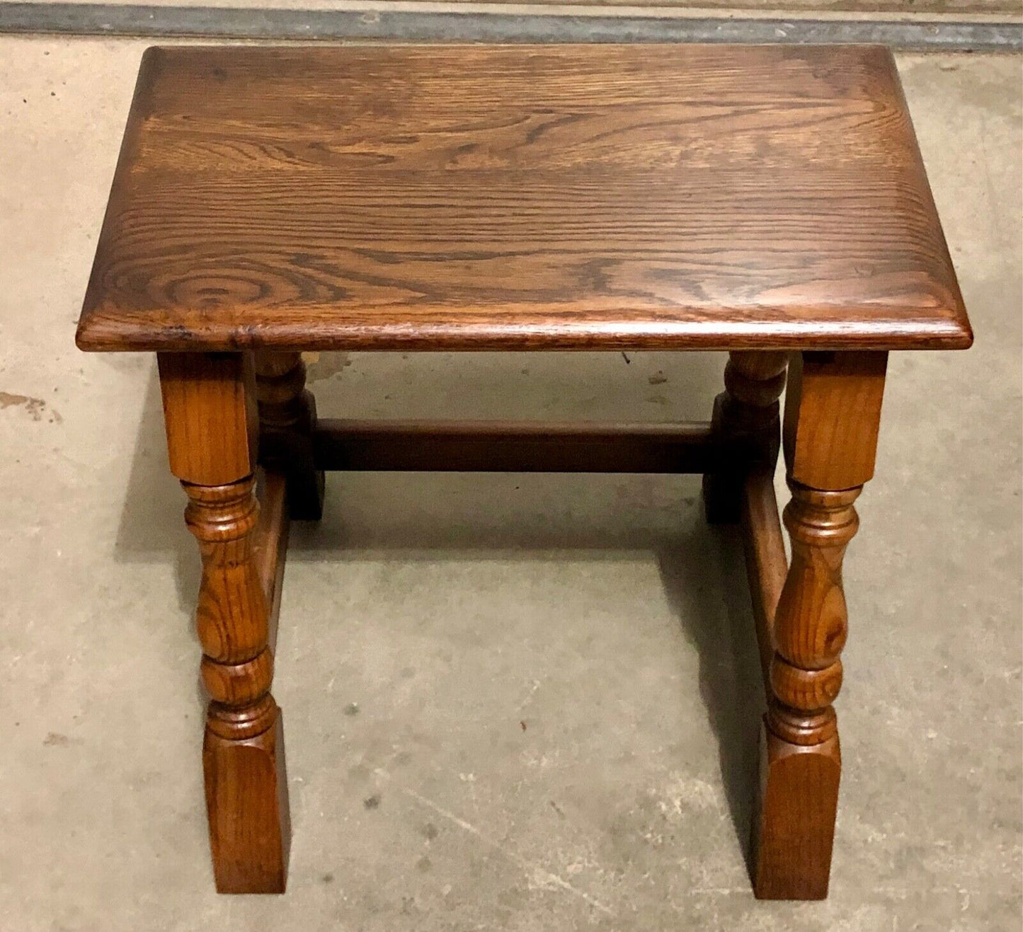 000825....Vintage Solid Oak Nest Of Tables / Coffee Tables ( sold )