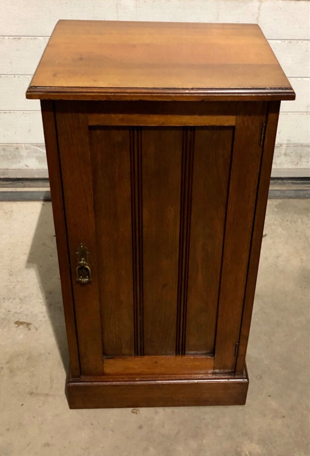 000792....Two Antique Solid Walnut Bedside Cabinets / Nightstands ( sold )