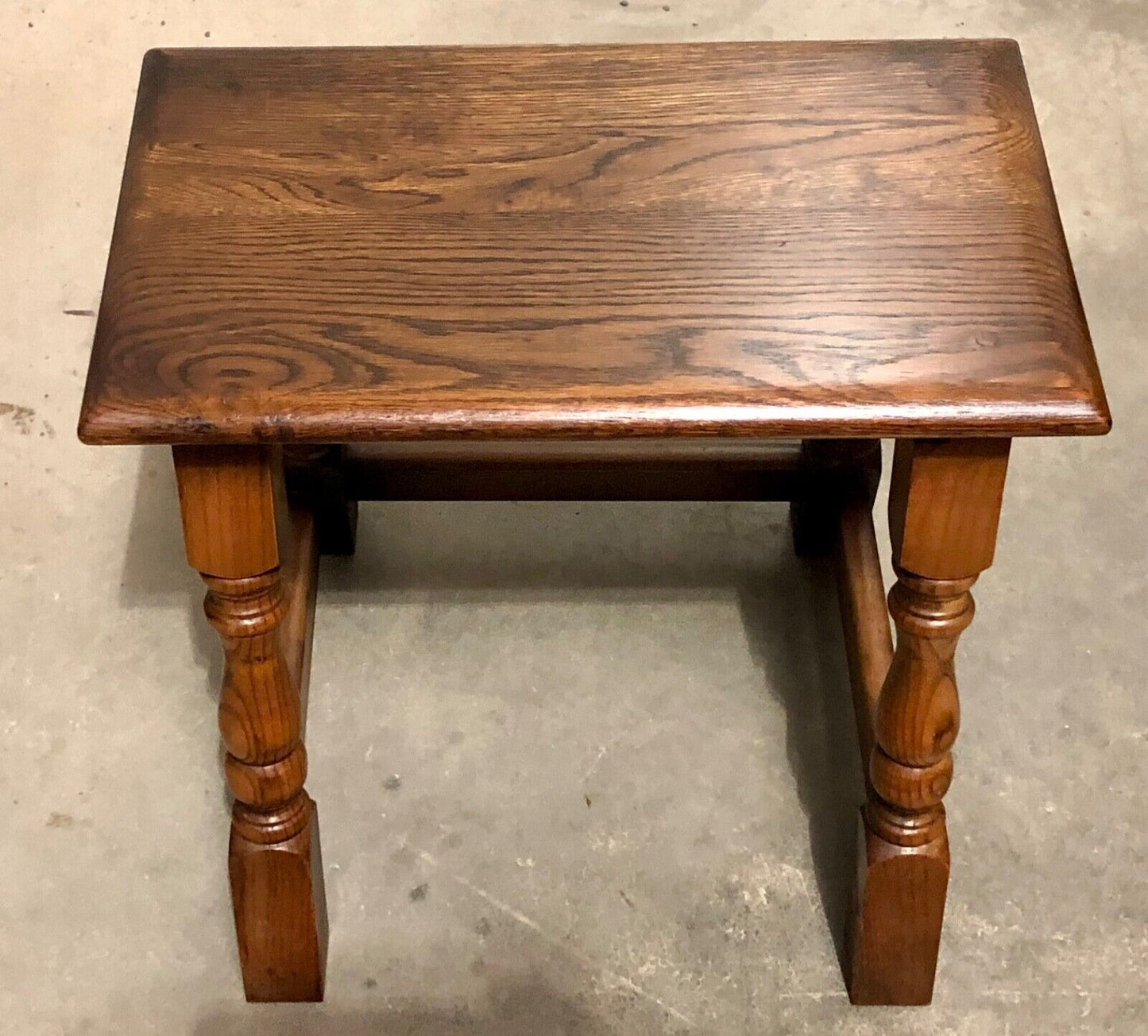 000825....Vintage Solid Oak Nest Of Tables / Coffee Tables ( sold )