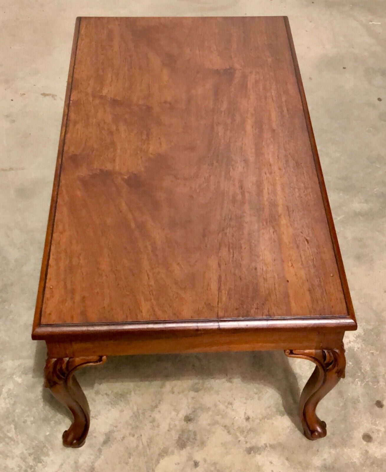 000848....Handsome Vintage Solid Mahogany Coffee Table ( sold )