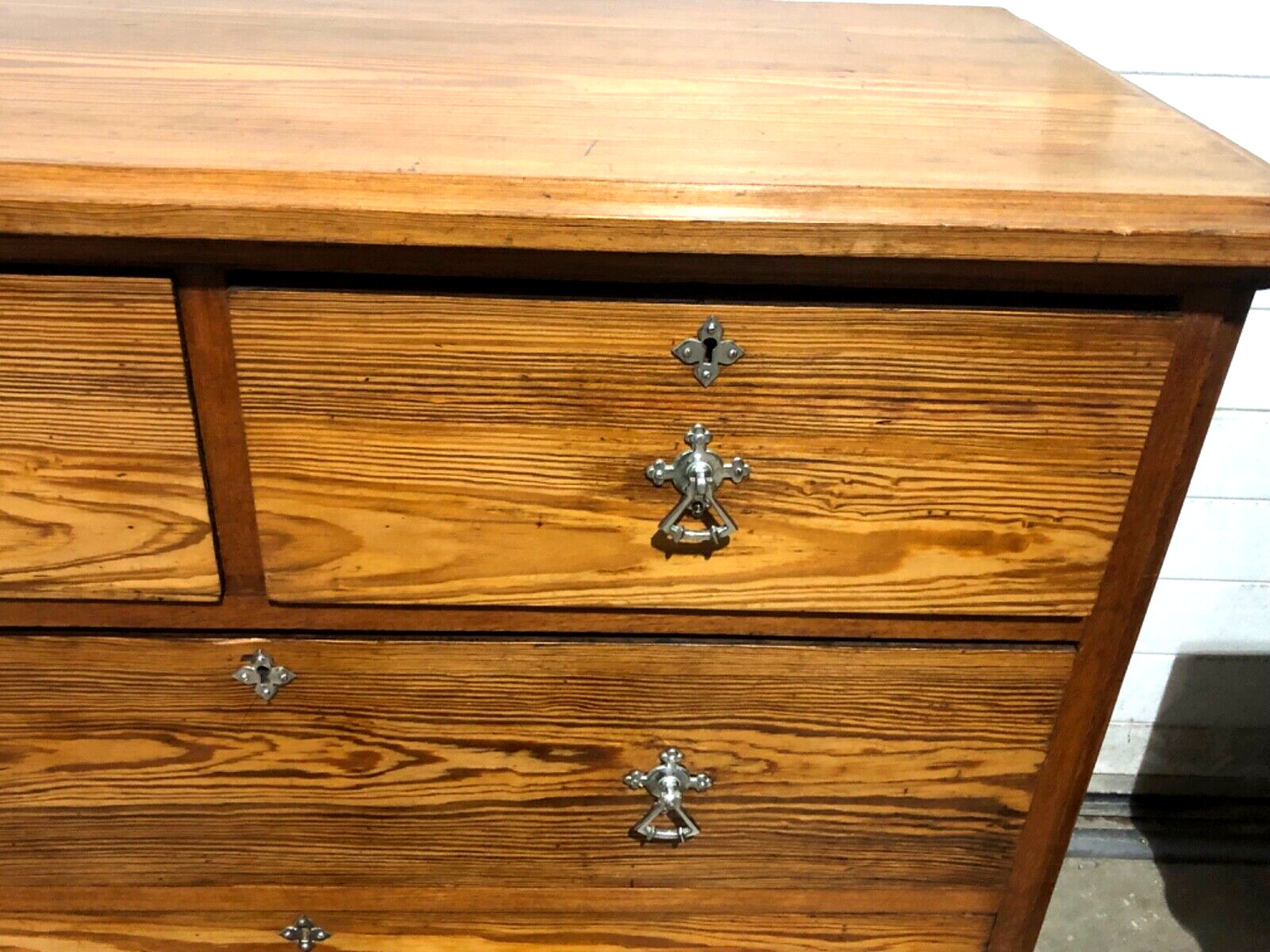 000772....Handsome Antique Pine Chest Of Drawers ( sold )