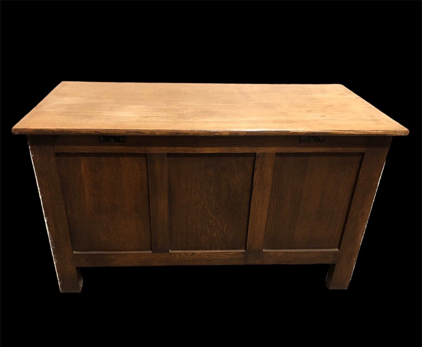 000859....Handsome Vintage Oak Coffer / Storage Chest