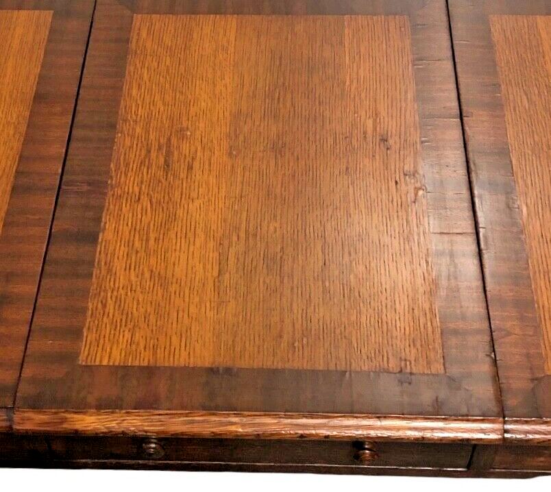 000826....Antique Oak Library Table / Work Table ( sold )